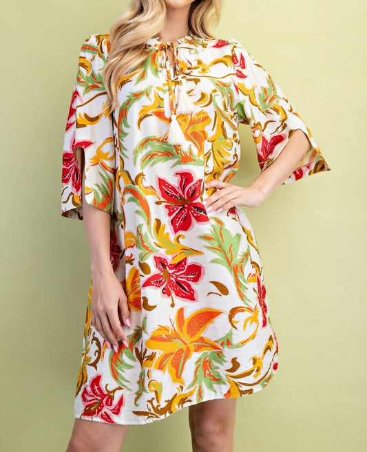 Gigio - Fall Floral Mix Dress