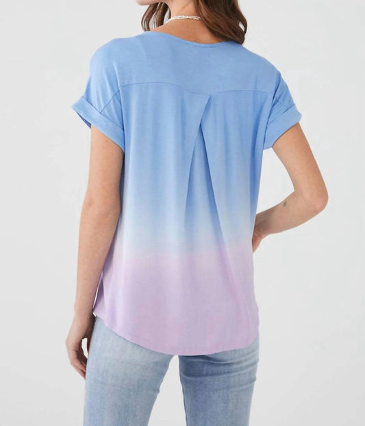 Fdj - Dip Dyed Boat Neck Top