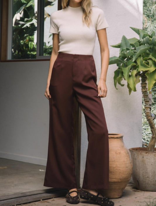 Skies Are Blue - Whitney High Waist Trouser Pants