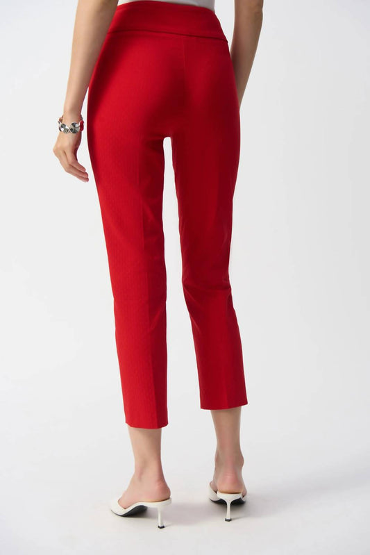 Joseph Ribkoff - Textured Jacquard Cropped Pants