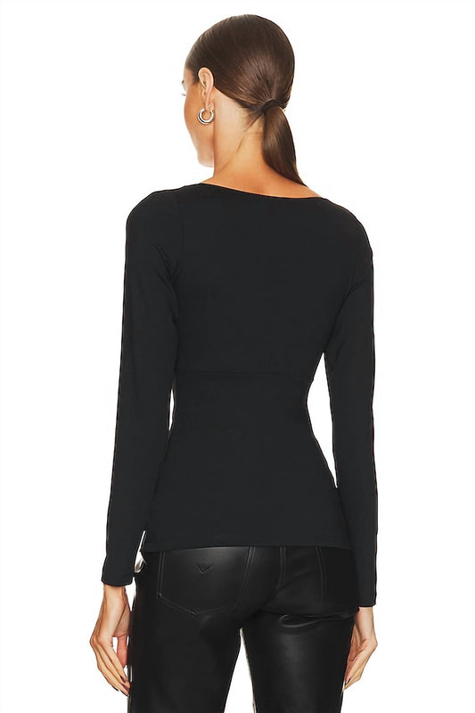 Susana Monaco - V-neck Long Sleeve Top