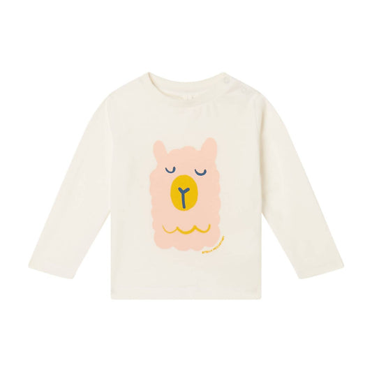 Stella Mccartney - Baby Girl Long Sleeve Tee With Lama Print