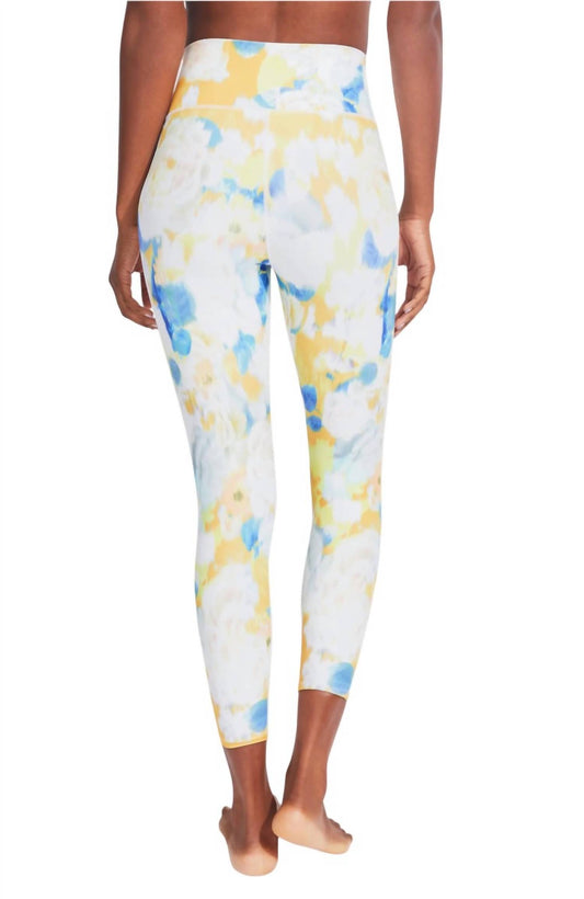 Kensie - Printed Folded Waistband High Rise Leggings