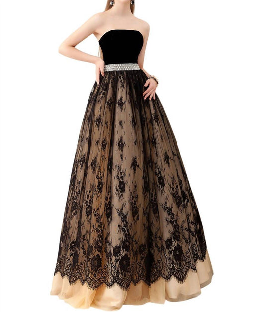 Angela & Alison - Floor Length Prom Dress