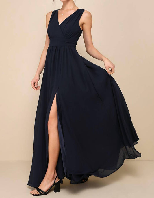 Lulus - Thoughts Of Surplice Maxi Dress