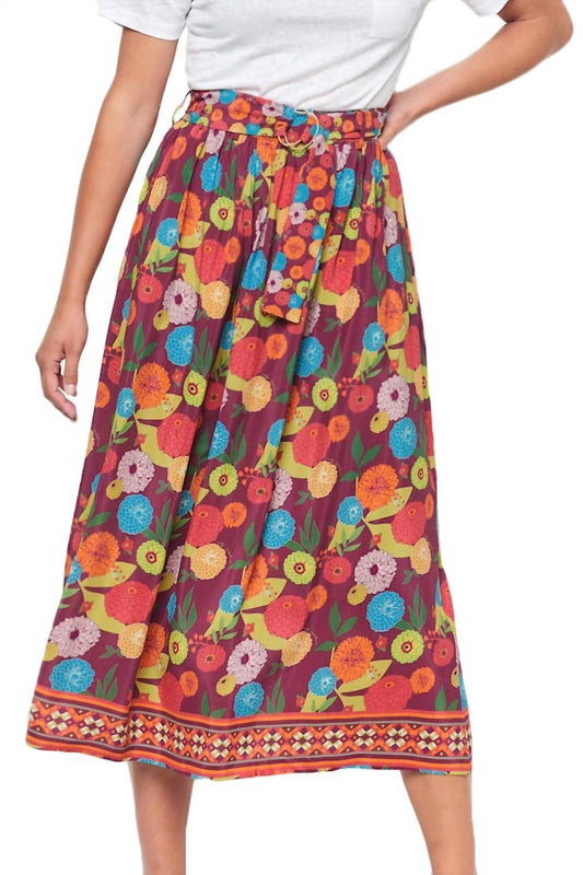 Bella Bouquet Print Skirt