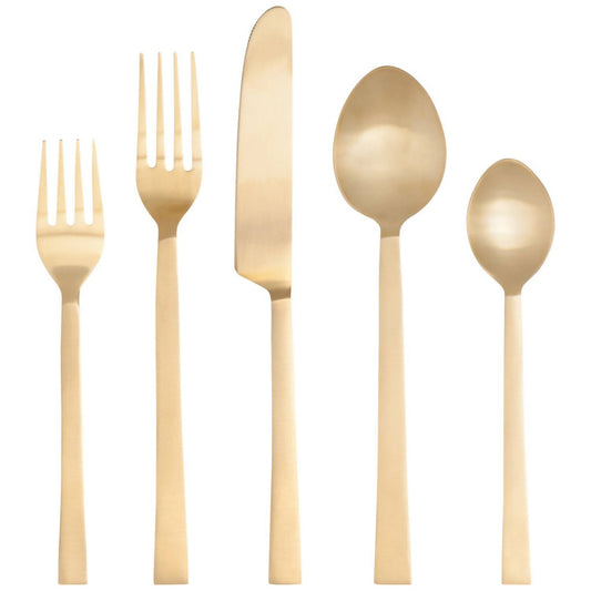 Danica Heirloom - Matte Edge Flatware - Set Of 5