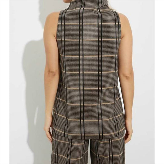Joseph Ribkoff - Sleeveless Herringbone Top
