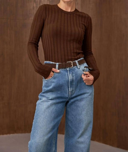 J. Society - Classic Ribbed Crew Top