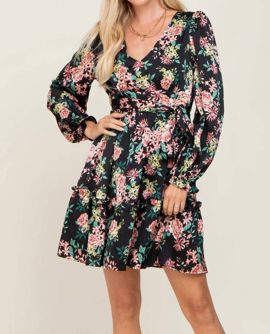 Able - Floral Satin Dress