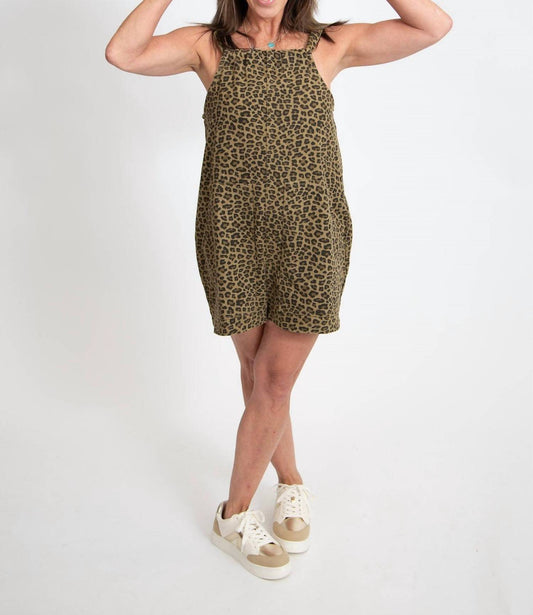 Le Lis - Back Bow Animal Print Romper
