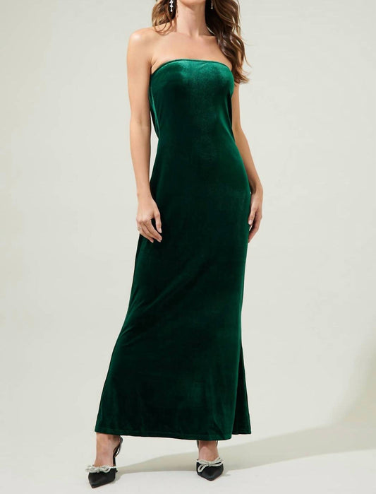 Sugarlips - Dynamite Velvet Strapless Maxi Dress
