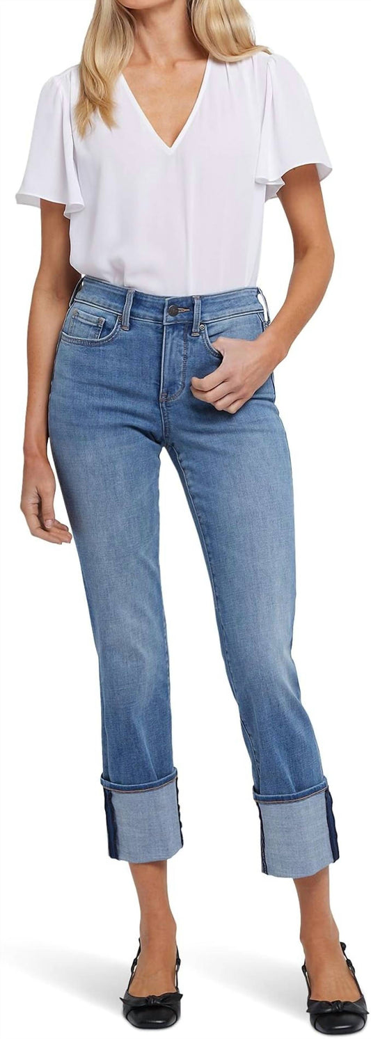 Nydj - Marilyn Straight With Cuff Jeans