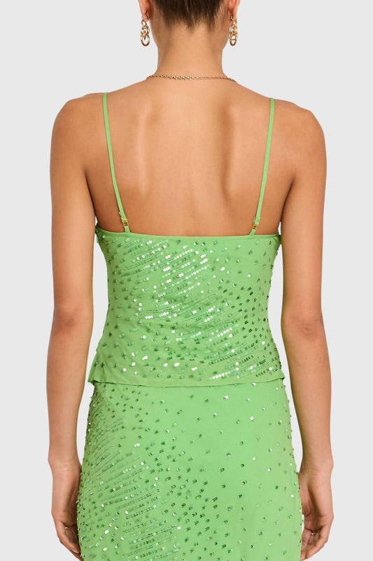 Amanda Uprichard - Noella Sequin Chiffon Top