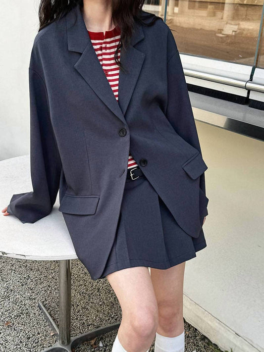 Marayn - Blazer Pleated Skirt Set