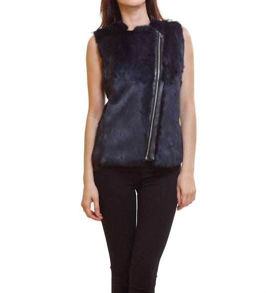 Love Token - Fur Zip Up Vest