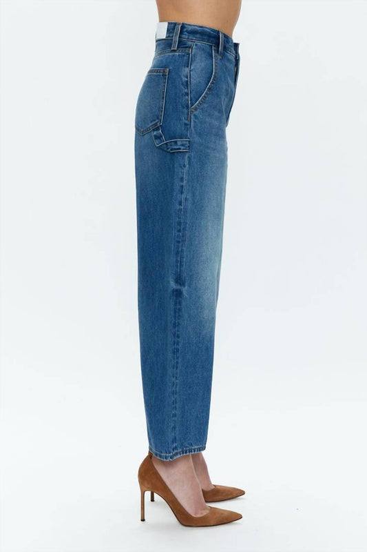Pistola - Loretta Utility High Rise Wide Leg Ankle Jeans