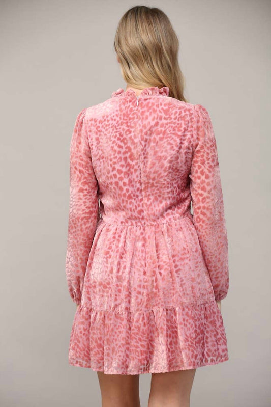 Fate - Cleo Burnout Leopard Dress