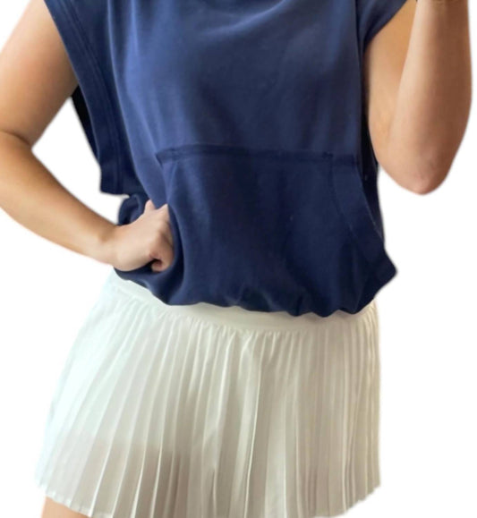 Bucketlist - Hooded Muscle Pullover Top