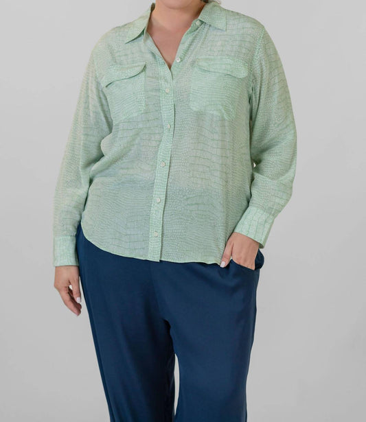 Equipment - Slim Signature Button Down Silk Shirt - Plus