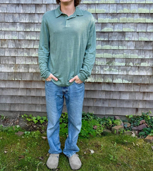 Hartford - Linen Long Sleeve Polo