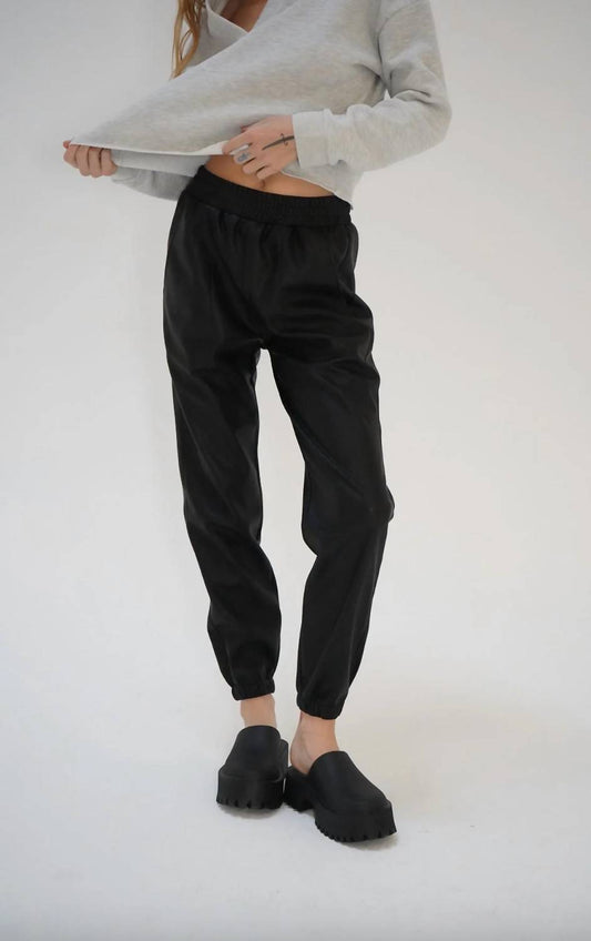 Lna - Utility Faux Leather Jogger