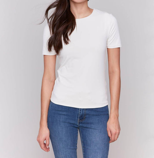 Charlie B - Double Cloth Short Sleeve Tee