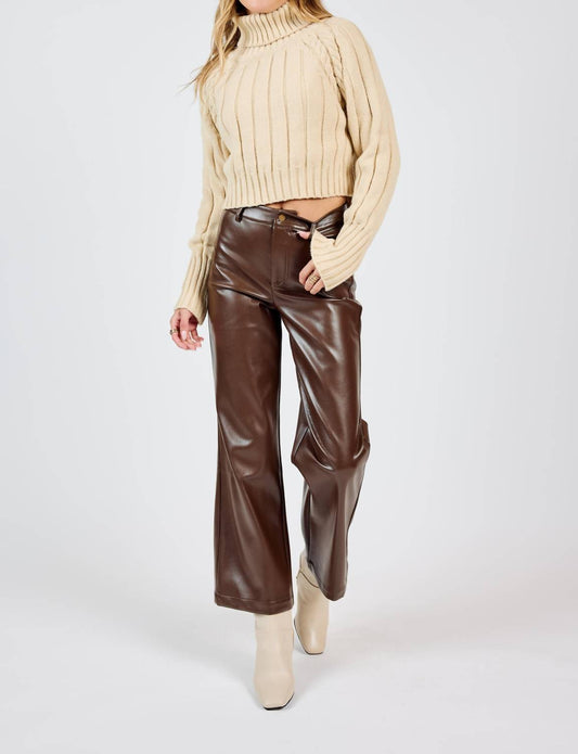 Sadie & Sage - Night Vision Faux Leather Pants