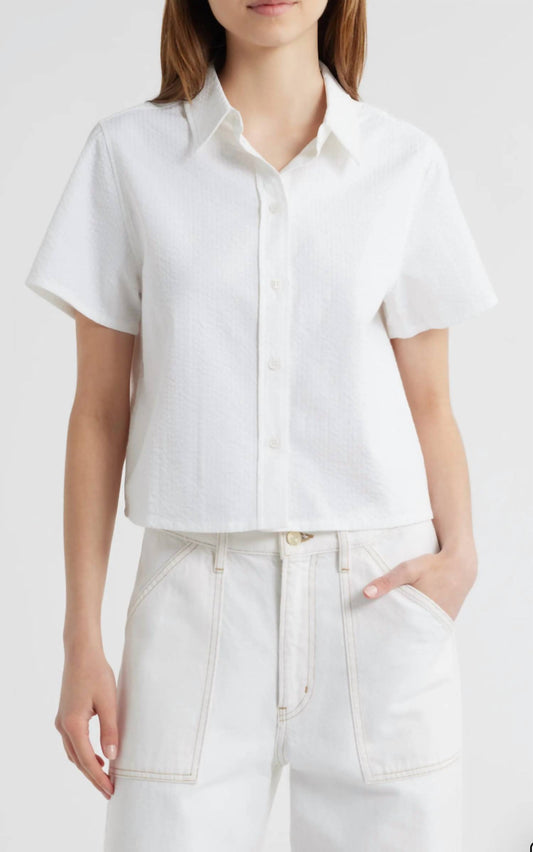 Frame - Cotton Seersucker Top