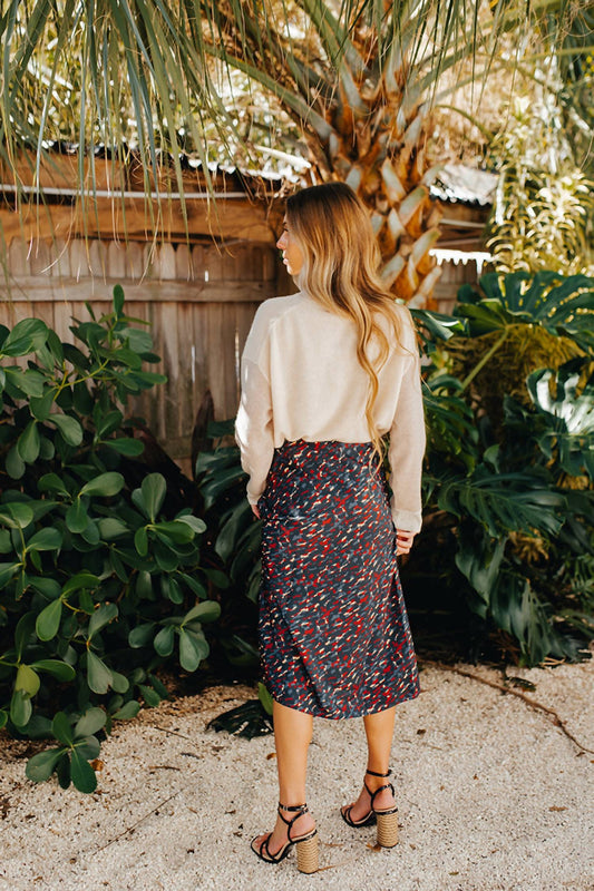 Phoebe Print Midi Skirt
