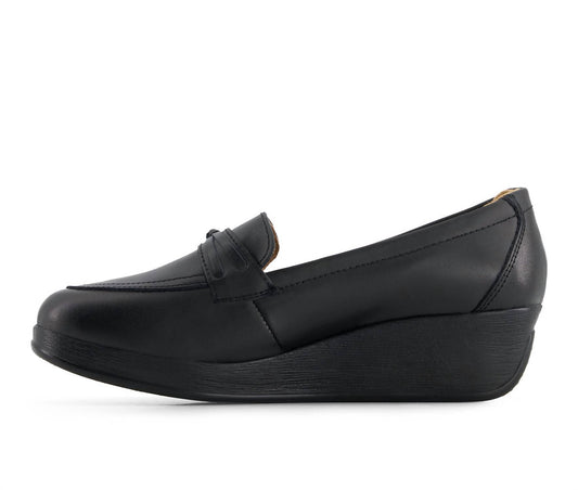 Andrea - Women's Comfort Leather Platform Loafers
