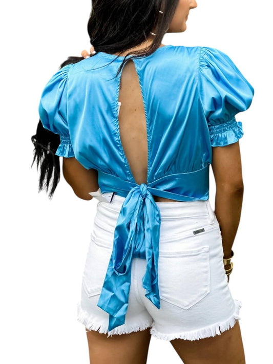 Glam - Life V-neck Short Sleeve Top