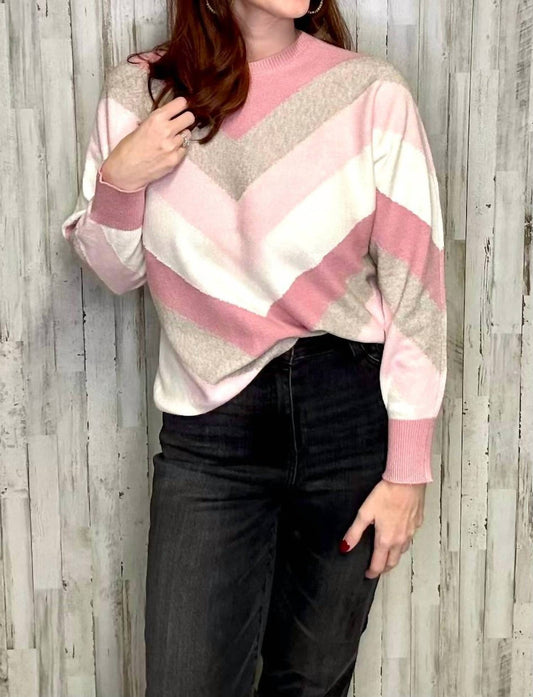 Charlie B - Marlow Mitered Stripe Sweater