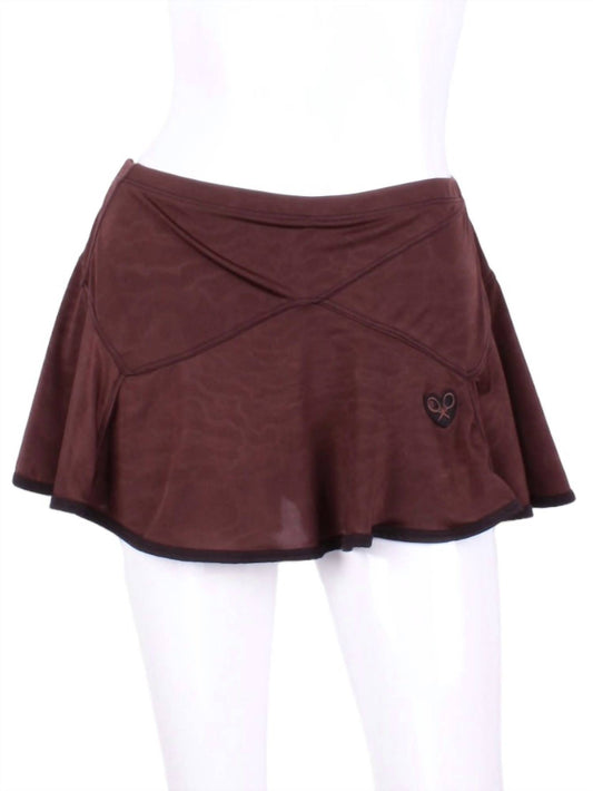 Love Love Tennis - Women's Triangle Tennis Skirt With Black Trim