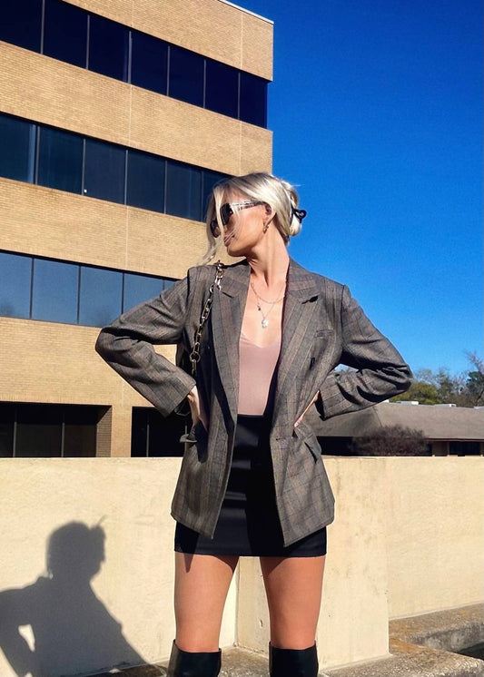 PRINCE OF WALES DOUBLE-BREASTED BLAZER