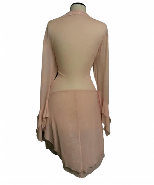 MESH TIERED CARDIGAN DUSTER