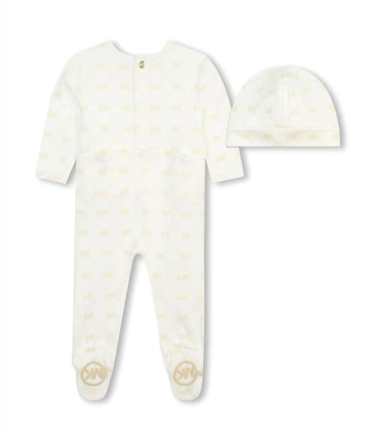 Michael Kors - Baby Footie + Hat Set