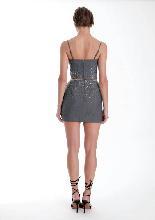 Karina Grimaldi - Zoe Rhinestone Skirt