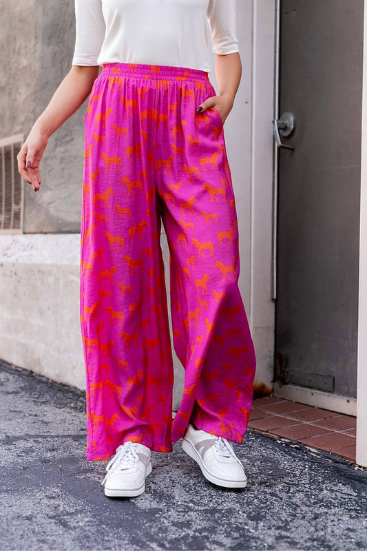 Mittoshop - Summer Safari Wide Leg Pants