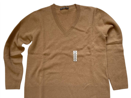 Alashan Cashmere - Women's V Neck Long Sleeve Sweater