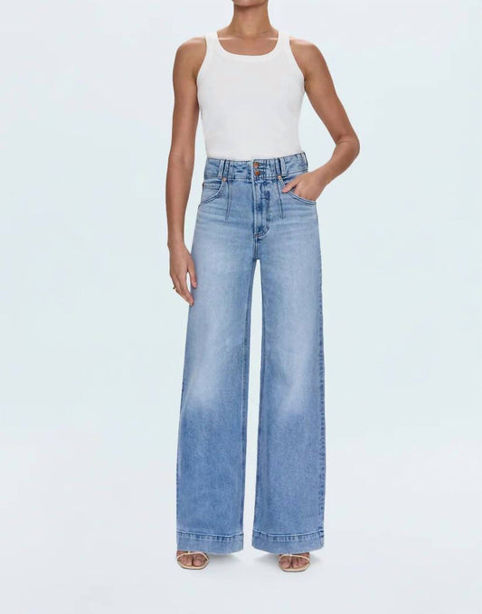 Pistola - Lana Double Button High Rise Ultra Wide Leg Jeans