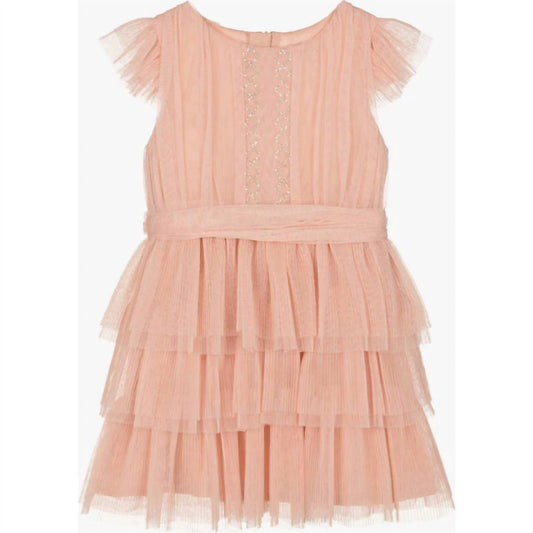 Mayoral - Girls' Pleated Tulle Layer Dress