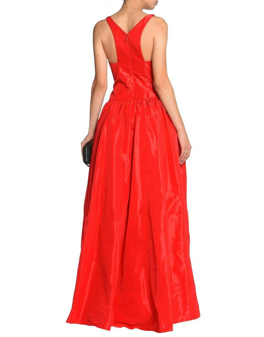 Marchesa - Taffeta Satin Ball Gown Embellished Dress