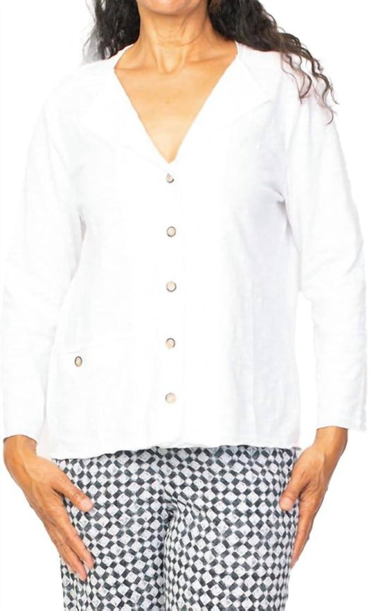 Habitat - Pervuian Cotton Pebble Rolled Edge Cardigan