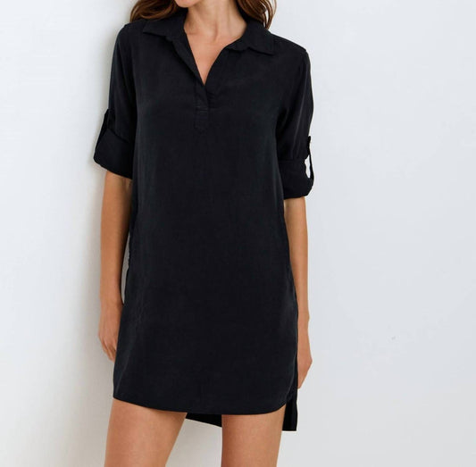 Bella Dahl - Long Sleeve A-Line Shirt Dress