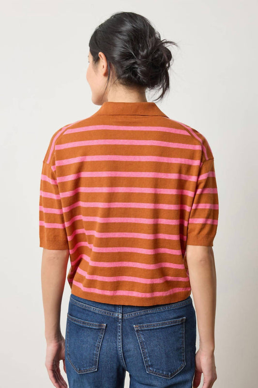 Lilla P - Drop Shoulder Polo Neck Sweater