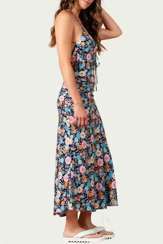 FREESIA FLORAL-PRINT MAXI DRESS