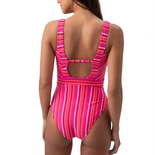 Trina Turk - Marai Halter Plunge One Piece Swimsuit