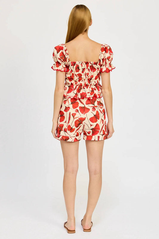 En Saison - JOSIE BELTED SHORTS