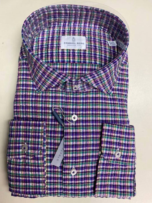 Emanuel Berg - Summer Textured Crinkle Shirt